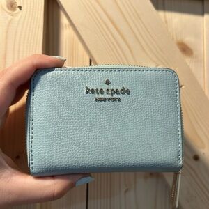Kate Spade Light Blue Leather Wallet